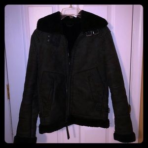 Double faced jacket Zara men Black.